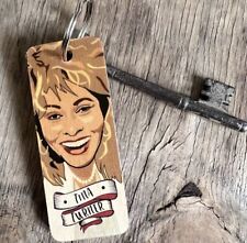 Tina Turner Character Wooden Keyring picture