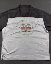 Harley Davison Bottom Up Shirt Vintage 2007 Men's 2XL Brand New with Tags picture