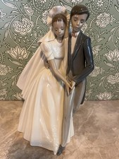 Vintage 1996 NAO Lladro Porcelain Figure Bride & Groom Unforgettable Dance 10.5” picture