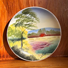 Hand Painted Vintage Signed Porcelain Decorative Plate Made in Japan 4” picture