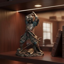 Collectible Bushido Samurai Warrior Figurine, Detailed Craftsmanship and Design picture