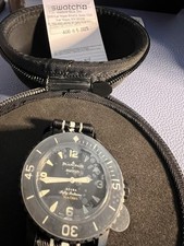 Blancpain x Swatch Scuba Fifty Fathoms Automatic Dive Watch SO35B400 Japan New picture