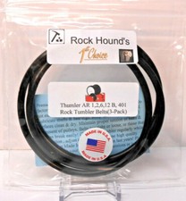 Rockhound's 1st Choice Thumler's Rock Tumbler Belts (3) Pack AR 1,2,6,12 &B 401 picture