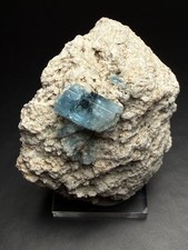 Rare Aquamarine Crystal on Matrix - Elmore Co, Idaho, Usa picture