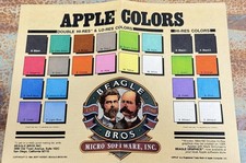 Vintage 1984 Apple II Computer Software Reference Charts Documentation Lot picture