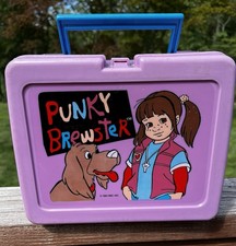 Vintage Punky Brewster Lunchbox 1984 Purple Plastic Deka 1980s Lunch Box Case picture