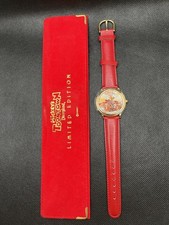 Disneyland Mickeys Toontown Limited Edition Watch Red Band Velvet Pouch picture