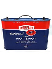 Vintage Eveready Weatherproof 12V Hot Shot Battery No. 1463 NEDA 922 Rare Item picture
