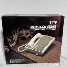 NOS VTG 80’s ITT Medallion Series 2481 Telephone Desk or Wall Mount NEW 1985 picture