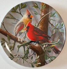 Collector Plate “The Cardinal” By Kevin Daniel.Estate Sale The Bradford Exchange picture