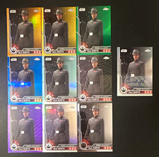 Topps 2023 Star Wars Chrome Tala Durith Near Rainbow and Indira Varma Autograph. picture