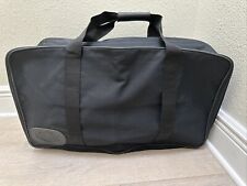 Harley Davidson Black Canvas Zippered Handled Duffel Carrying Travel Bag picture