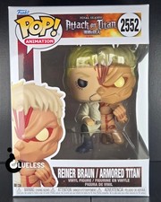 Funko Pop Attack On Titan Reiner Braun / Armored Titan #2552 And Pop Protector picture