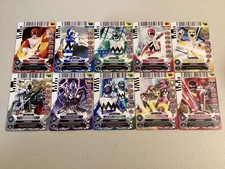 Lot of 10 Power Rangers Action Card Game Lost Galaxy Cards Full Team 2013 ACG picture