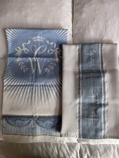 Set/2 ROYAL WEDDING Blue & White TEA TOWEL WILL & KATE 2011 + HARROD’S Towel picture