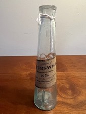 1850s Shaker Bittersweet Medicine Bottle New Lebanon NY D.M. Original Label picture