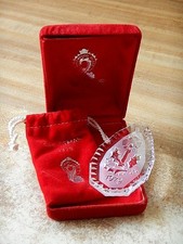 Vintage 1979 Waterford Annual Christmas Crystal Candle Ornament, in Original Box picture