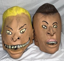 VTG 1993 Beavis and Butt-Head Halloween Rubber Masks Set MTV Networks READ More picture