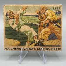 RARE  1936   GUM  INC.   CHENG  FAMOUS PIRATE  #  47     GOOD /  VERY  GOOD   picture