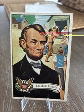 1956 TOPPS U.S. PRESIDENTS #16 ABRAHAM LINCOLN TRADING CARD NICE picture