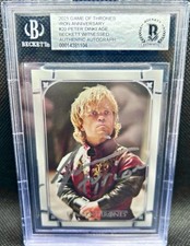 Peter Dinklage Signed 2021 Rittenhouse Game of Thrones Iron #20 BGS Card w/Insc picture