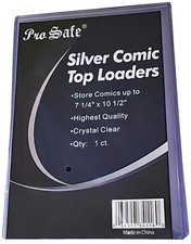1 Pro Safe Silver Comic Book Toploader 7-1/4x10-1/2 Holder Regular Storage picture