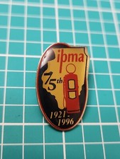 Vtg 1996 75th IPMA Gas Pump Silver Tone Lapel Pin Hat Pin picture
