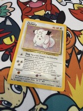 Pokémon TCG Clefairy Holo Rare Card Base Set 5/102 Unlimited picture