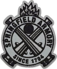 Springfield Armory Embroidered MORALE PATCH - 3.0 inch HOOK FASTENER BACKING picture