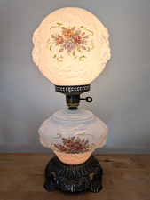 Vintage 3-Way  Gone with the Wind Hurricane Lamp EF & EF  GWTW Globe 20