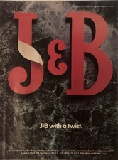 1987 J&B Rare Scotch PRINT AD J&B With A Twist VTG 1980s Justerini & Brooks picture