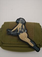 3D Pvc Beauty Warrior Girl Army Tactical Rubber Hook Loop Patch Badge picture