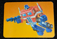 1985 MILTON BRADLEY TRANSFORMERS ACTION CARDS #1 OPTIMUS PRIME EX- picture
