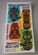 Cigar Fest 2020 International Hawaiian Smoking Tiki Mega-Herf Beach Towel NEW picture