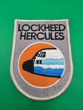 Vintage Lockheed C-130 Hercules Aircraft Embroidered Aviation Flight Patch picture