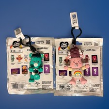 Care Bears X Universal Monsters Halloween Frankenstein + Bride Bag Clip LOT NEW picture
