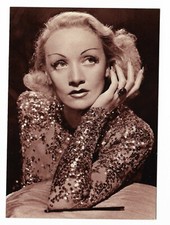 Vtg Fotocard Ludlow Sales Marlene Deitrich Movie 