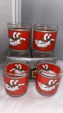 8 VTG Culver Encounters Acrylic Holly Goose  Glasses 14 Oz picture