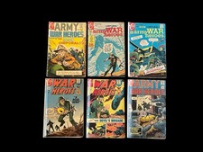 Army War Heroes And War Heroes Lot Of 6 Comic Books G-VG picture