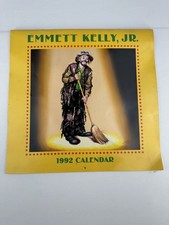 Vintage 1992 Emmett Kelly Jr Clown Calendar picture