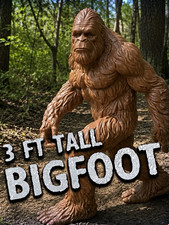 3 ft Tall Bigfoot Figurine Brown Freestanding Indoor Novelty Decor picture