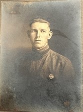 1917 WWI US Army Soldier Identified Portrait John E. Brown  picture