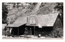California Mineral King Lodge Post Office & Store RPPC Photo Postcard COPY picture