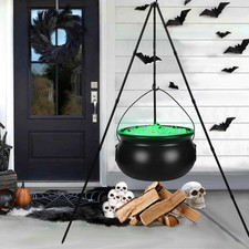 Halloween Decorations Outdoor,Large Witches Cauldron on Tripod with Light picture