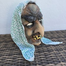 2003 Paper Magic Group Old Hag Woman Latex Halloween Mask Scary Vintage 6561690 picture