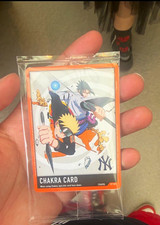 Bandai 2006 Naruto CCG Promo Chakra Card OP-001 Naruto Uzumaki Sasuke picture