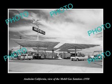Anaheim California The Mobil Gas Station c1950 Old Large Historic Photo picture