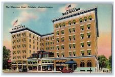 c1940 The Sheraton Hotel & Restaurant Building Pittsfield Massachusetts Postcard picture