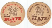 1950'a Lot Of old Blatz Beer coasters Draft Brewed Smoother Blatz of Milwaukee picture