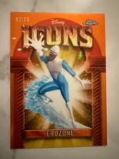 2025 Topps Chrome Disney Frozone Icons Orange Refractor /25 DI-6 SSP picture